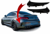 MERCEDES C-CLASS - REAR BUMPER SPOILER FLICS FLAPS BLACK