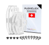 PLEXICLICK Rahmenlose Kennzeichenhalter Transparent