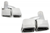 MERCEDES E-CLASS - EXHAUST MUFFLER TIPS AMG STYLE