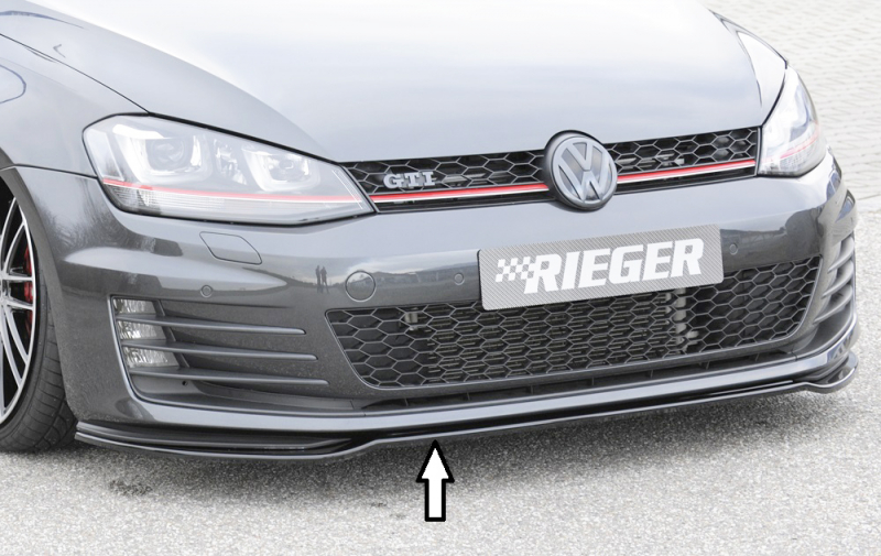 VW GOLF 7 - BODY STYLING - Swiss Tuning Onlineshop - VW GOLF 7 GTI - RIEGER  FRONTSPOILER LIPPE
