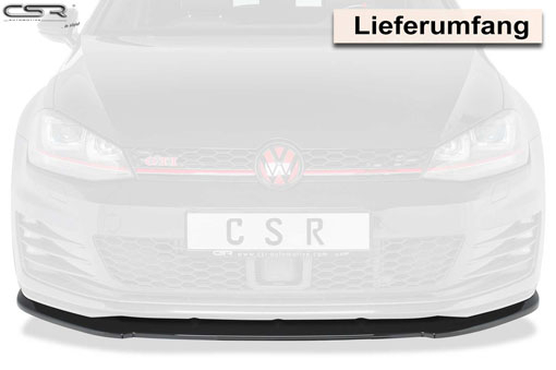 VW GOLF 7 - BODY STYLING - Swiss Tuning Onlineshop - VW GOLF 7 GTI -  FRONTSPOILER LIPPE (GLANZ)