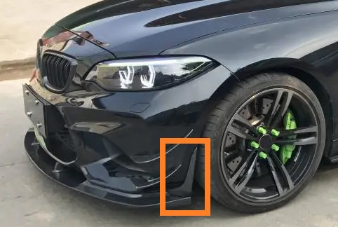 BMW M2 - BODY STYLING - Swiss Tuning Onlineshop - BMW M2 - CARBON FRONT  SPLITTER FLAPS